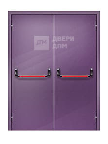 Противопожарная дверь двупольная металлическая утепленная
